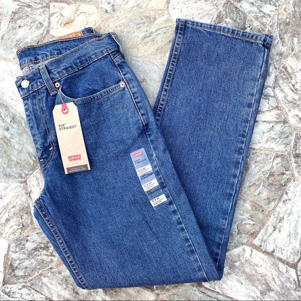 Levi’s 514 Men’s Straight Fit Jeans Dark Stonewash